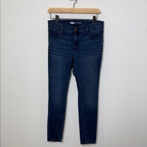 Old Navy Rockstar 24/7 Deep Blue Skinny Jeggings – 8 Petite